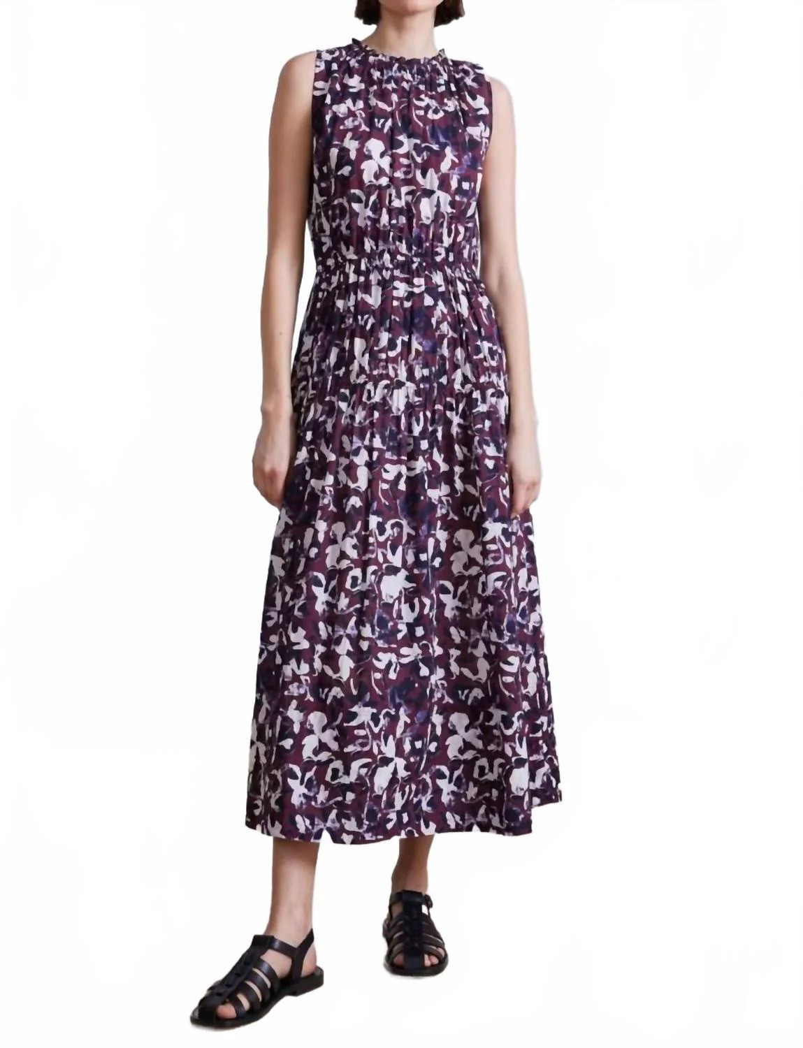 Arte Tank Maxi Dress In Fig | Shop Simon