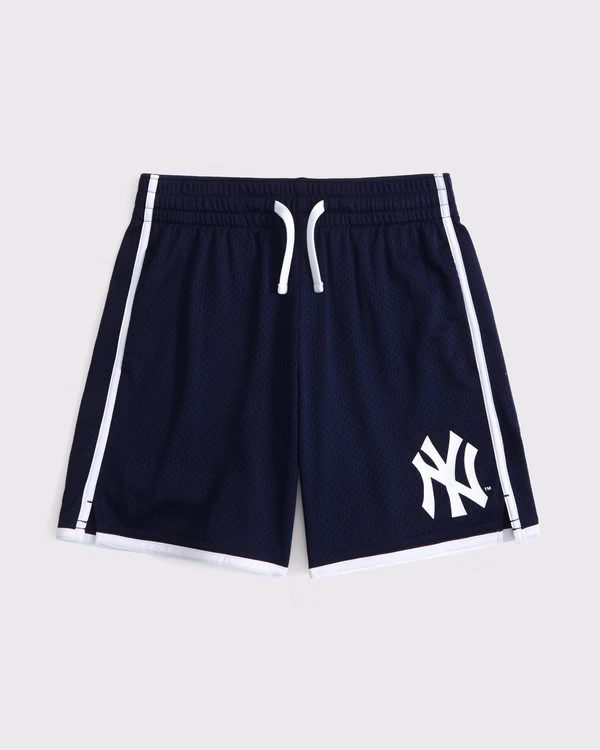 new york yankees mesh shorts | Abercrombie & Fitch (US)