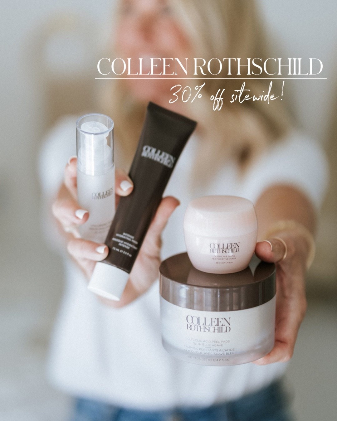 Save 30% sitewide on my go-to skincare products! The Colleen Rothschild Black Friday sale starts now!! 

#LTKHoliday #LTKCyberWeek #LTKGiftGuide