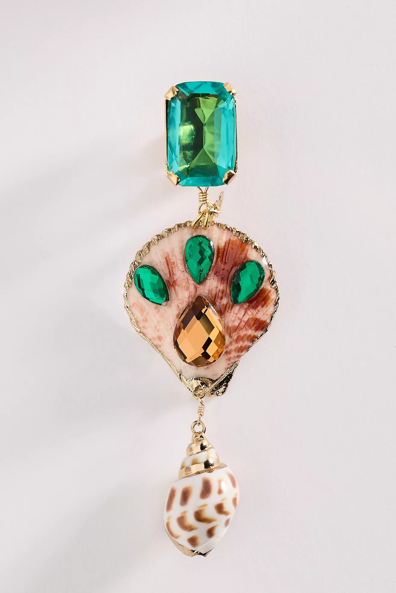 Mercedes Salazar Siren Shell Clip-On Earrings | Anthropologie (US)