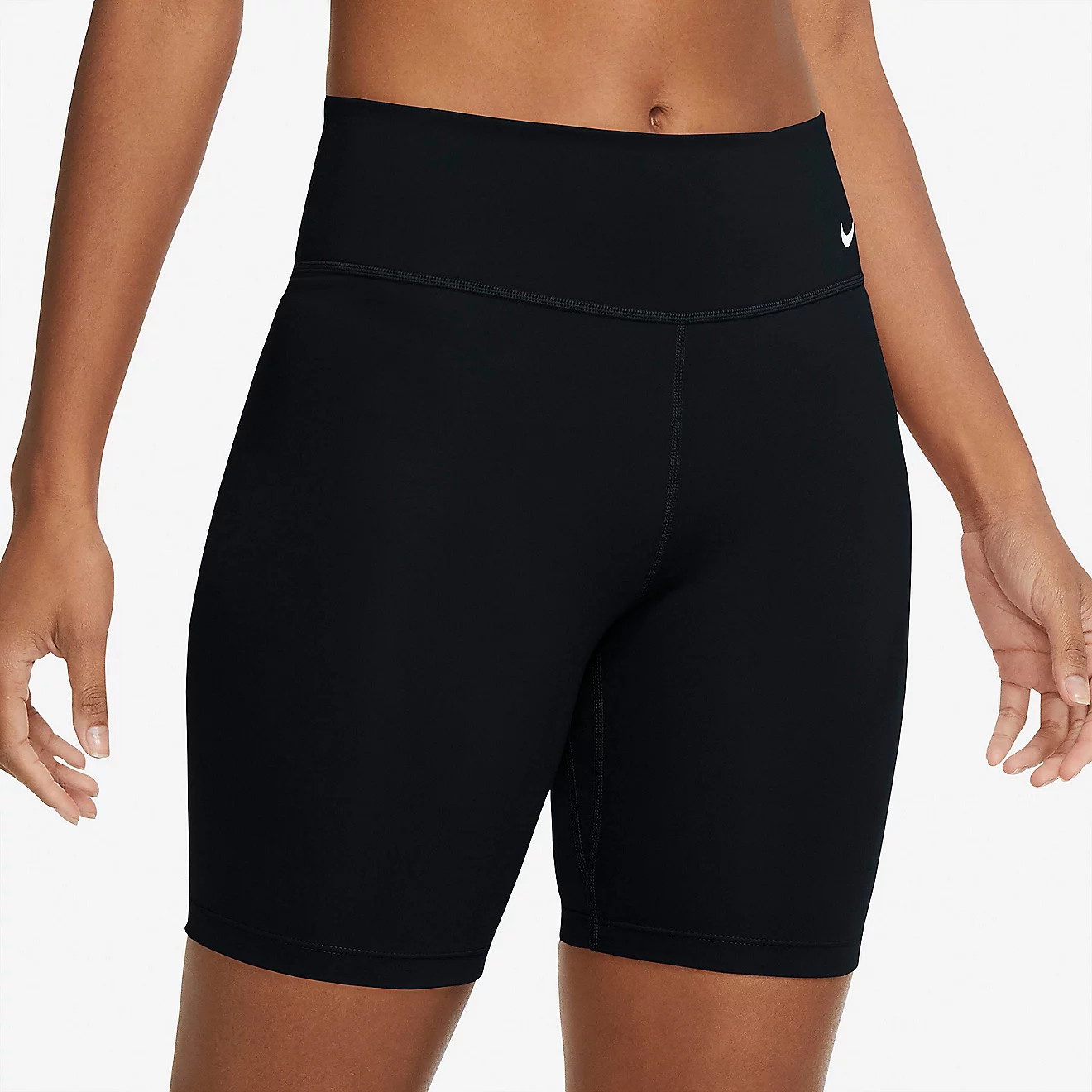 Nike Women's One Plus Size Mid Rise Shorts 7 in | Academy | Academy Sports + Outdoors