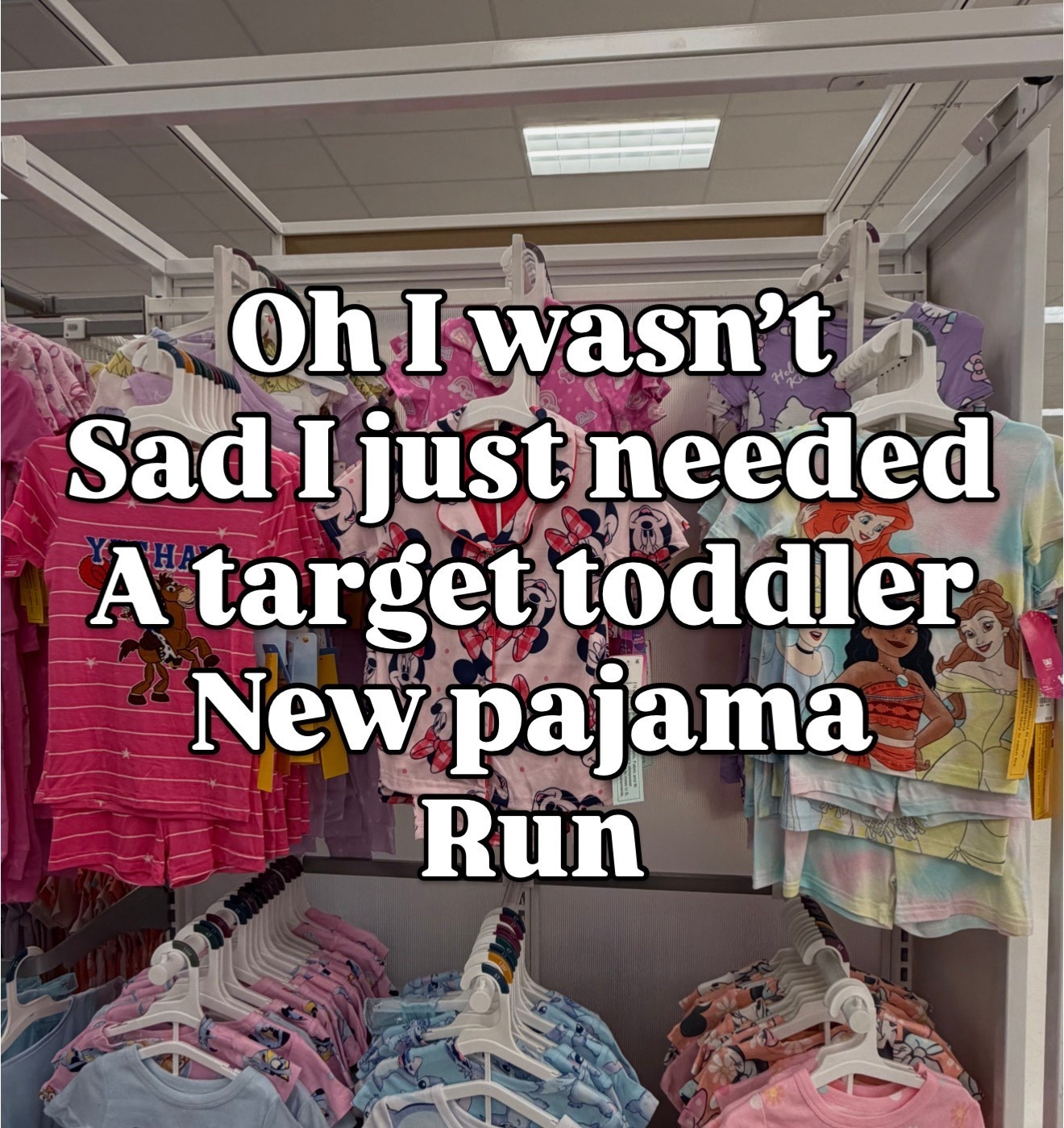 @Target 
If you’re shopping Disney, Toy Story, boy toddler outfits, girl toddler outfits, or summer pajamas… Target is LOADED right now 👀
