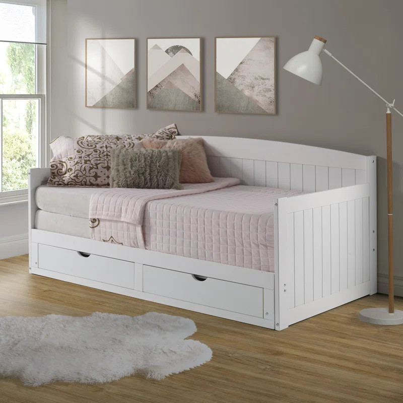 Wausau Twin Solid Wood Daybed with Trundle | Wayfair Professional