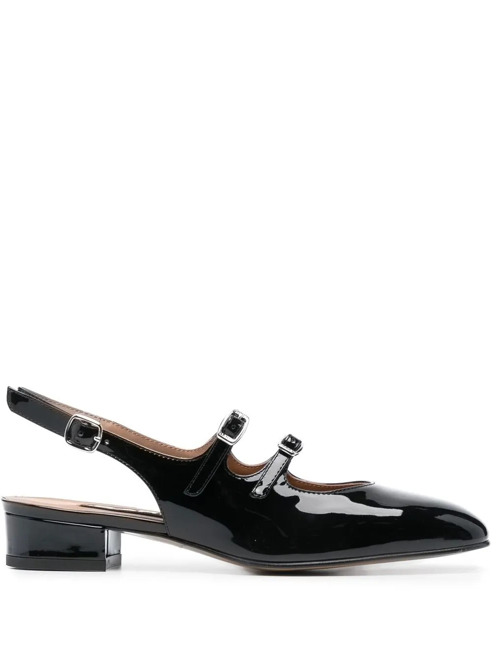 Peche leather Mary Jane pumps | Farfetch Global