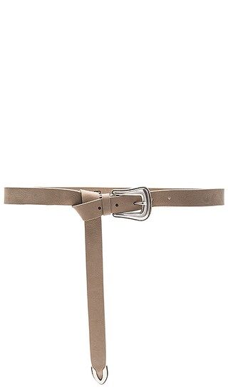 B-Low the Belt Taos Mini Nubuck Belt in Light Taupe & Silver | Revolve Clothing