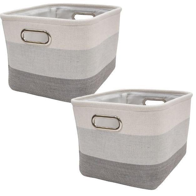 Lambs & Ivy Gray Ombre Storage Basket - 2 Pack | Target