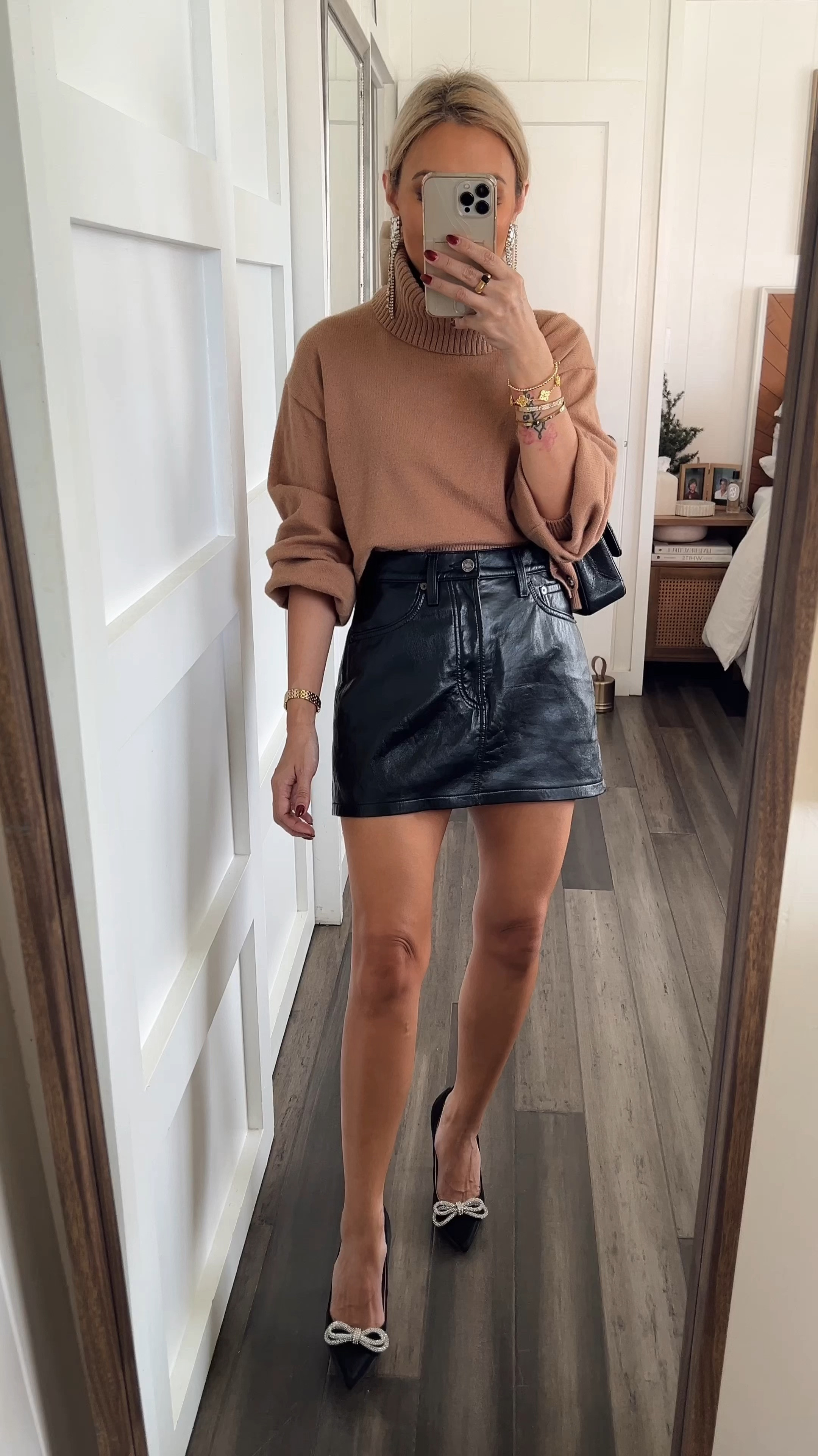 Chic and timeless party look! Size one down on the skirt! True to size sweater and heels (I loveeee the heels!!!!) #LTKparties #LTKstyletip #LTKfindsunder100

#LTKparties #LTKstyletip #LTKHoliday