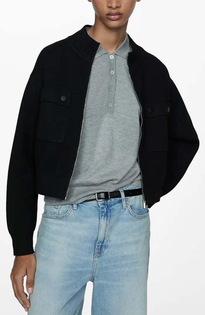Pocket Knit JacketMANGO | Nordstrom