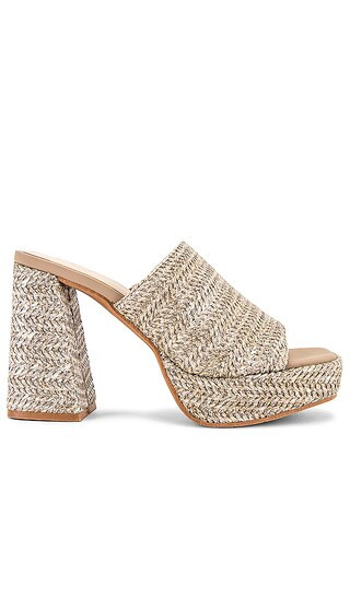 We Found Love Sandal in Taupe Raffia | Revolve Clothing (Global)
