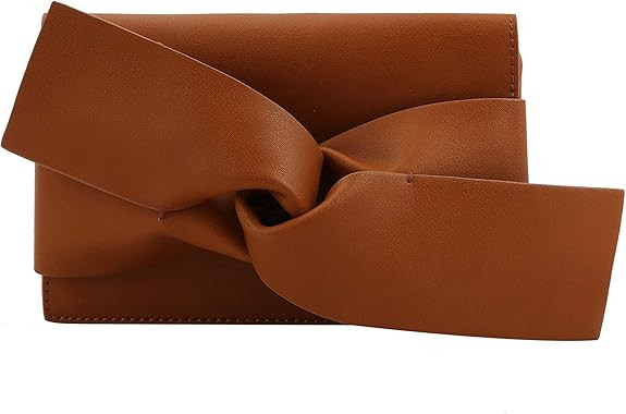 Handbag Republic Ribbon Bow Tie Shaped Clutch Crossbody Purses Sling Bags for Women Trendy | Amazon (US)
