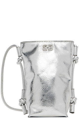 Silver Metallic Bou Crossbody Bag | SSENSE