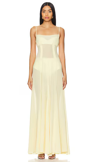 Dia Maxi Dress in Sunlight Yellow | Revolve Clothing (Global)