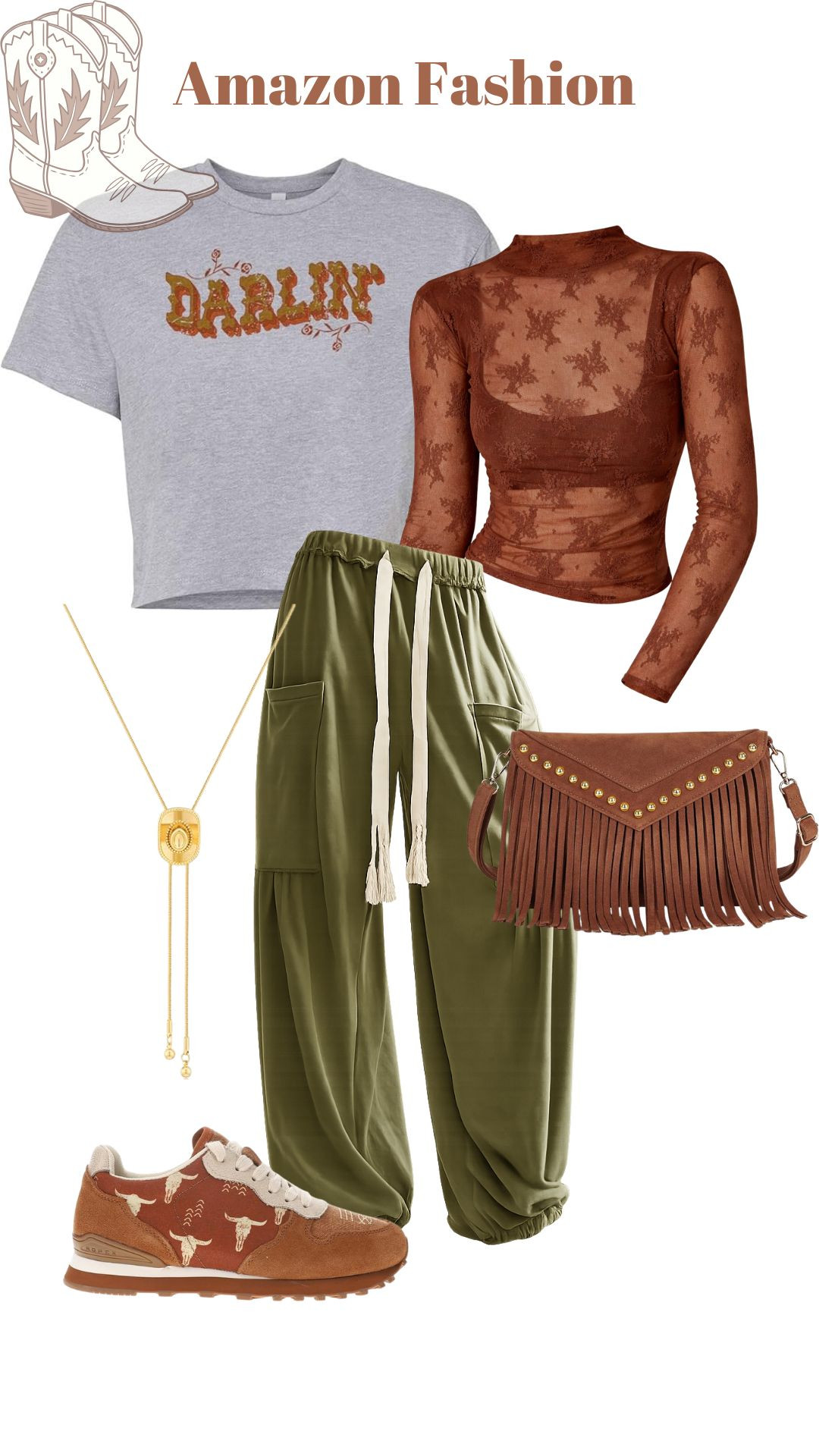 Found these stylish western pieces on Amazon! Perfect for a boho-chic look. 🌵🤠 

 #LTKootd #LTKSeasonal #LTKSaleAlert