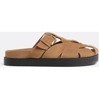 Stradivarius Leather cage sandals BEIGE 8 | Stradivarius (UK)