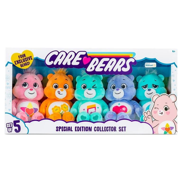 Care Bears 9" Plush Treasure Box 5 Pack Value Set | Walmart (US)