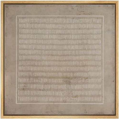 SIGNWIN Framed Canvas Print Wall Art Grunge Pastel Geometric Line Collage Abstract Shapes Illustr... | Amazon (US)