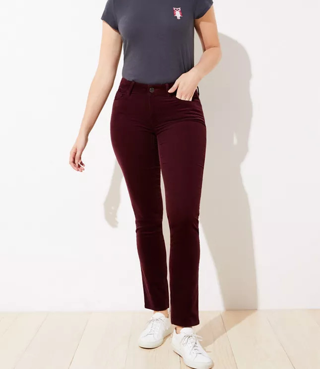 Curvy Straight Leg Corduroy Pants | LOFT