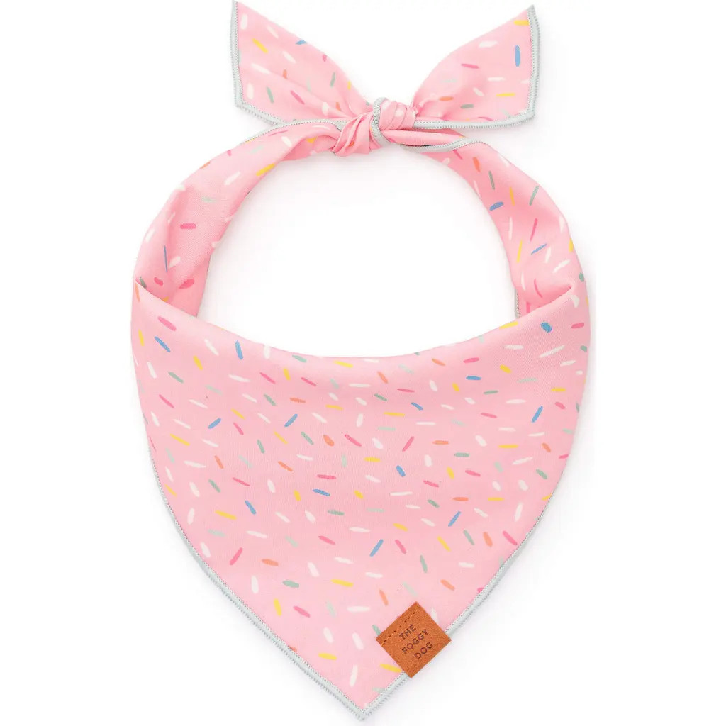 The Foggy Dog Sprinkles Dog Bandana in Pink at Nordstrom, Size Large | Nordstrom