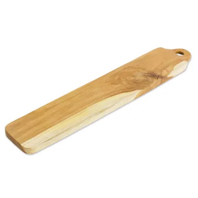 Handcrafted Costa Rican Teak Wood Bread Board | NOVICA