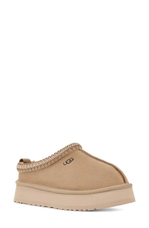 UGG(r) Tazz Platform Slipper in Mustard Seed at Nordstrom, Size 6 | Nordstrom