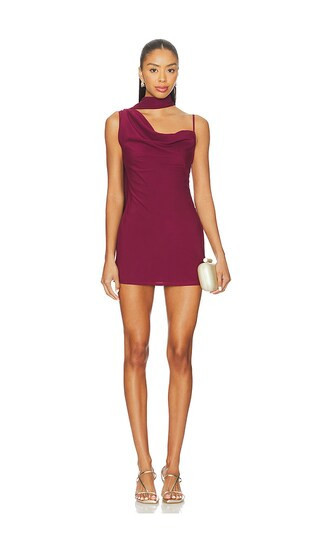 superdown Beatrice Drape Mini Dress in Purple. - size XL | Revolve Clothing (Global)