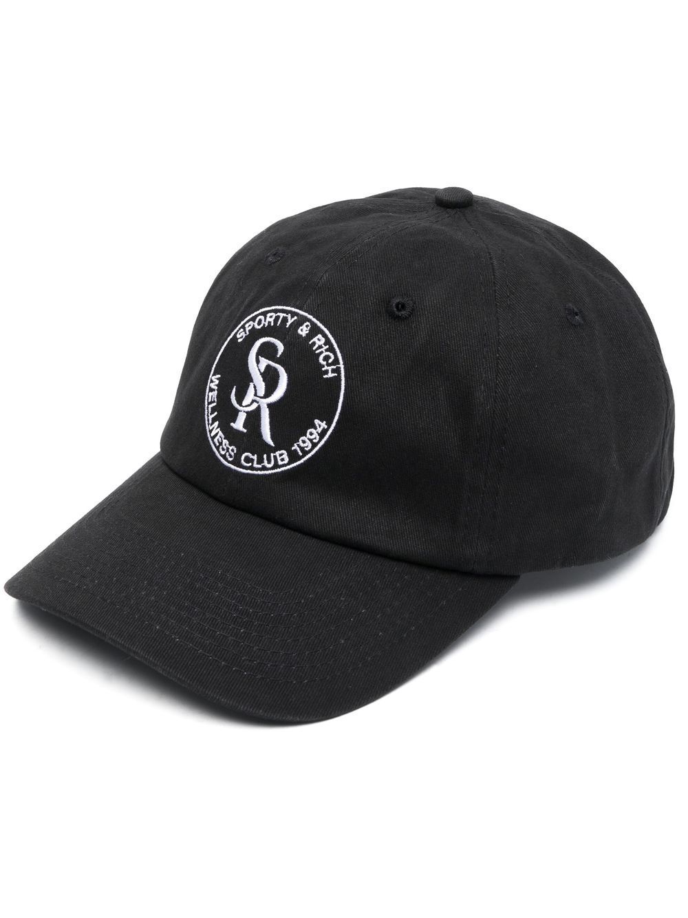 Sporty & Rich logo-embroidered Cotton Cap - Farfetch | Farfetch Global