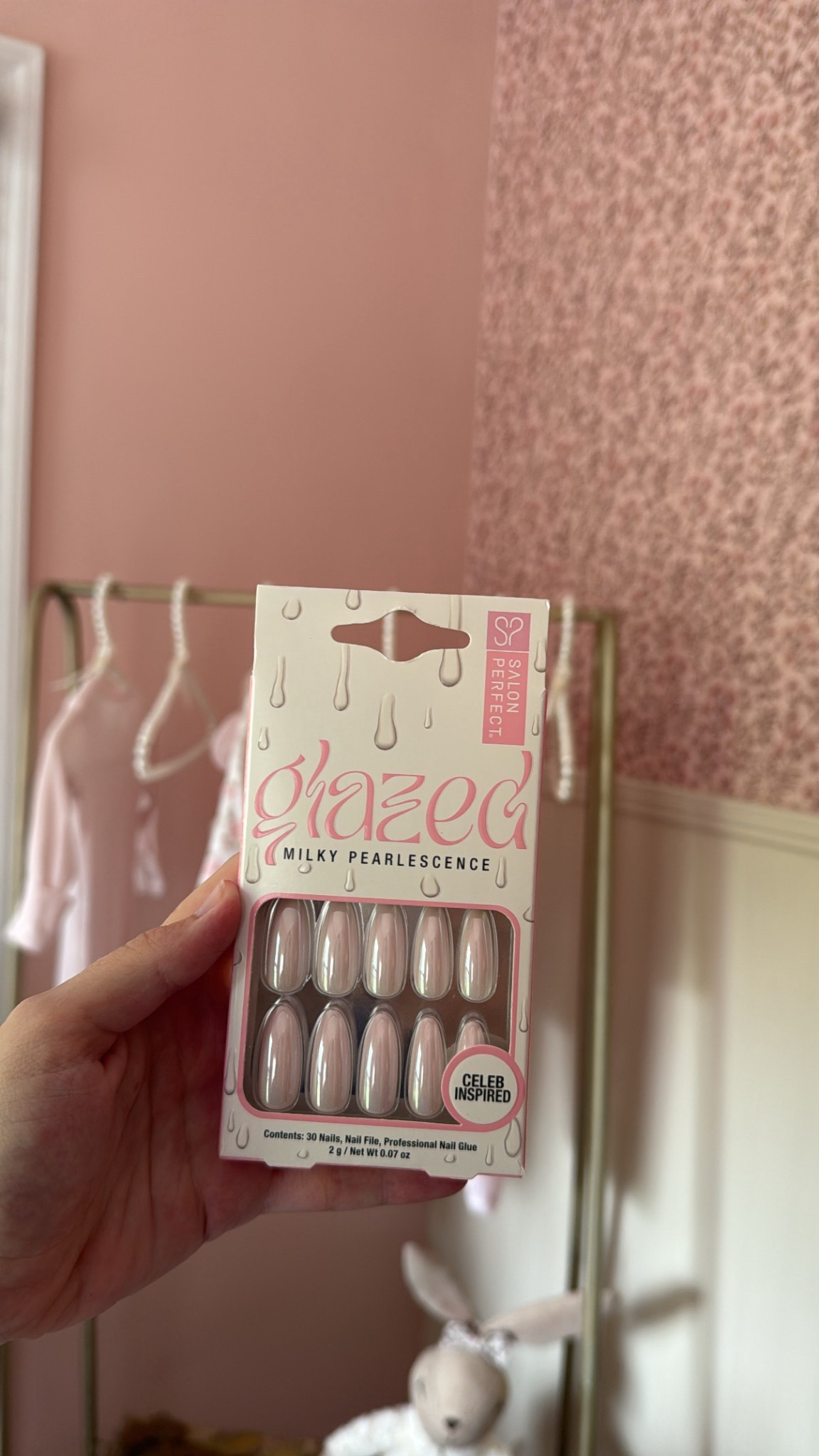 Light pink pearl glue on nails under $7

#LTKSummerEdit #LTKBeauty