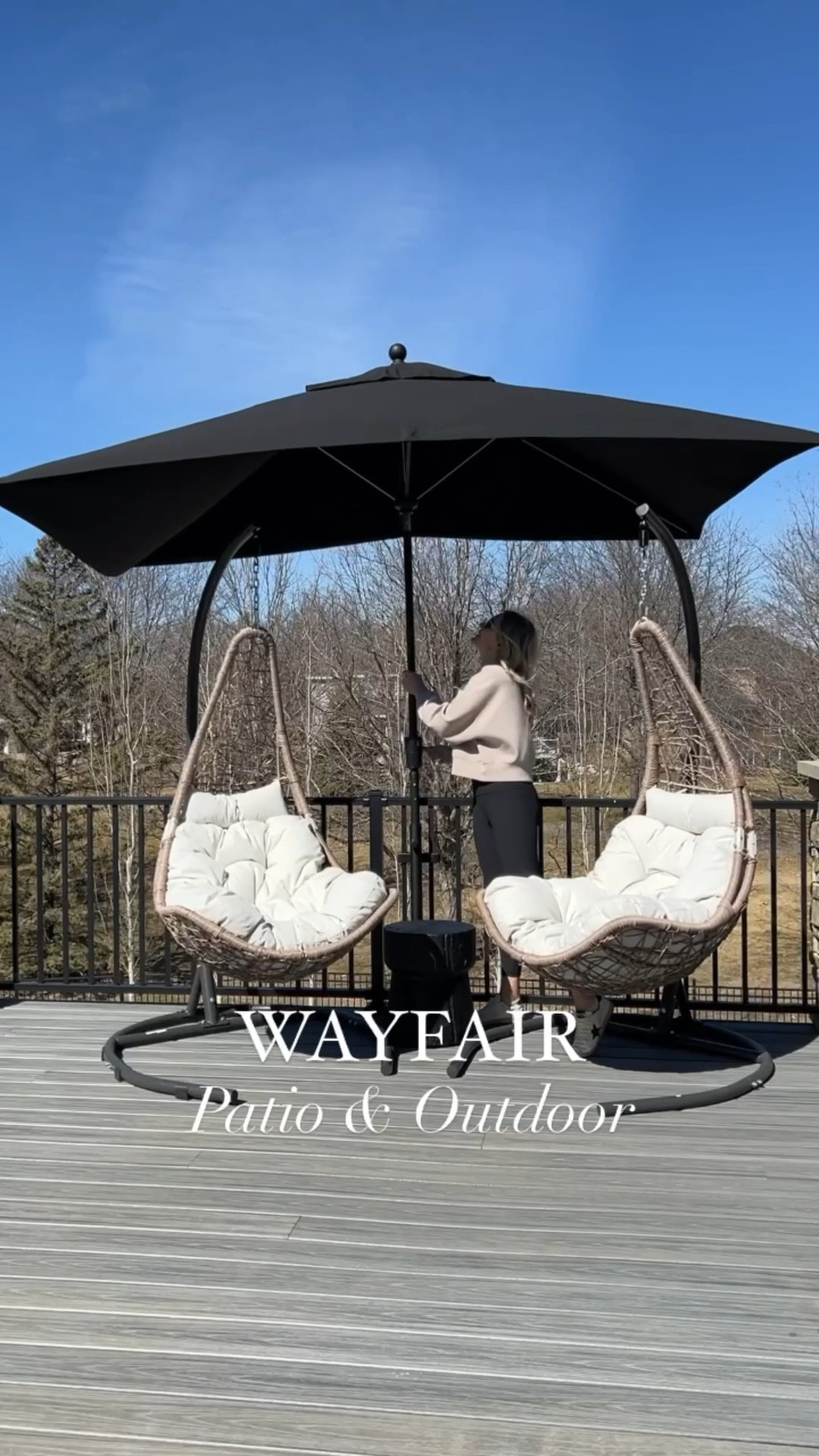 Upgrade your patio this season with the comfiest swing chairs from Wayfair. They come with a stand, but you can also hang them directly from the ceiling by a chain. Wayfair’s biggest sale of the year, WAY DAY, is back! The sale offers up to 80% off with free shipping. You’re sure to find everything you need and more to refresh your home for the season! The sale runs from 4/26-4/28. #wayfair #wayfairpartner #wayday @wayfair

#LTKWatchNow #LTKStyleTip #LTKHome