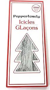 Amazon.com: PEPPERLONELY 2000 Strands Icicles Tinsel Tree Christmas Decorations, Silver : Home & ... | Amazon (US)