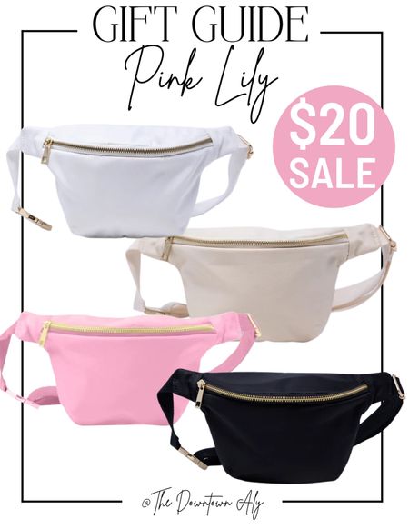 Pink Lily $20 Sale is happening right now! These bum bags are too cute! I want them in ever color! Gift guide, holiday, Christmas, Thanksgiving Outfit, Holiday Outfit, gifts for her, gifts under 20

#LTKCyberweek #LTKHoliday #LTKGiftGuide