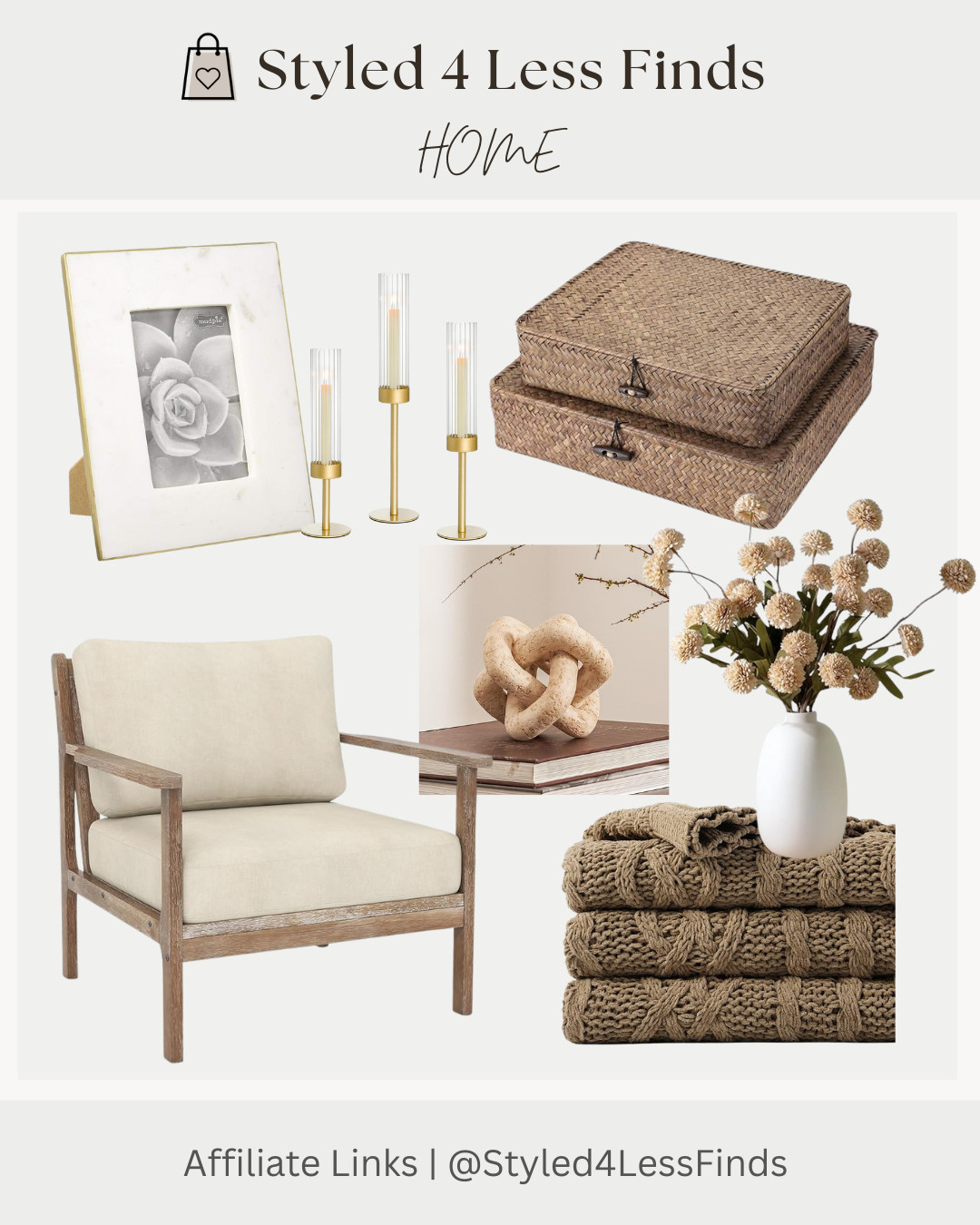 Amazon finds that bring cozy, neutral vibes to any home 🏡✨ From woven textures to timeless brass accents, these pieces are perfect for layering warmth and style into your space. 

 #LTKcanada #LTKwinter #LTKhome