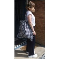 Our Large Handmade Ruffled Gingham Tote Bags Are Back in Stock Perfect For Summer | Etsy (US)