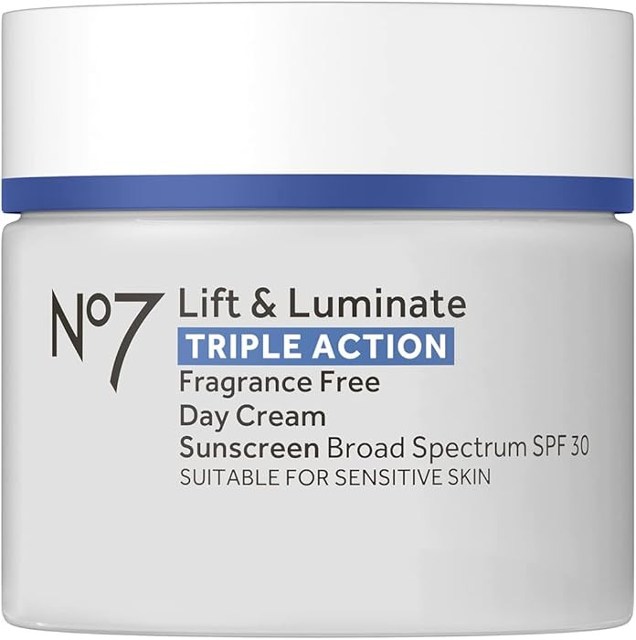 No7 Lift & Luminate Triple Action Face Cream - Fragrance Free Face Moisturizer with SPF 30 - Form... | Amazon (US)