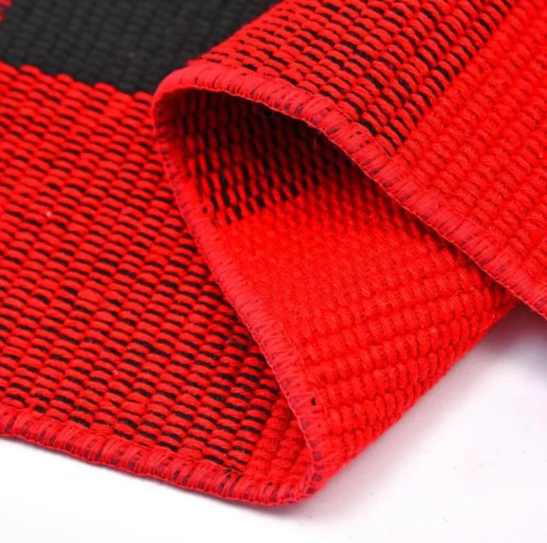 Buffalo Check Rug | Cotton Rug | Indoor, Outdoor | Area Rug | Buffalo Check | Buffalo plaid Chris... | Etsy (US)