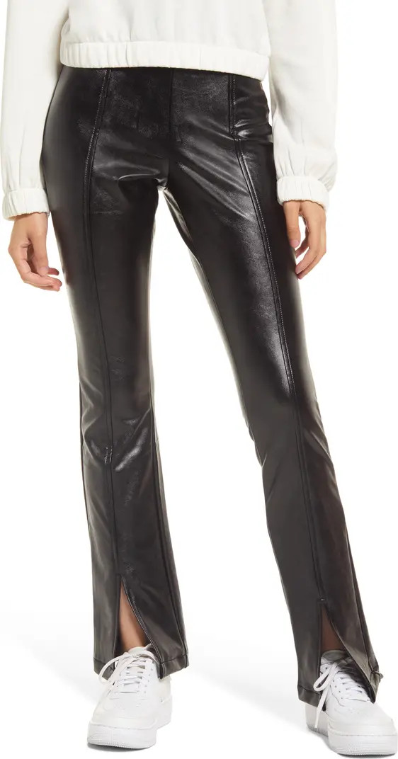 Faux Leather Flare Leggings | Nordstrom