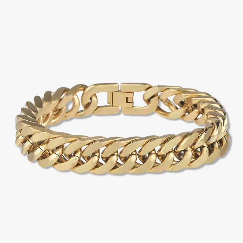 Matte Gold Heirloom Chopin Chain Bracelet | Victoria Emerson