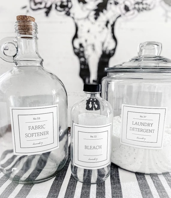 Laundry Room Labels/ Minimalist Labels/ Custom Laundry Labels/ - Etsy | Etsy (US)