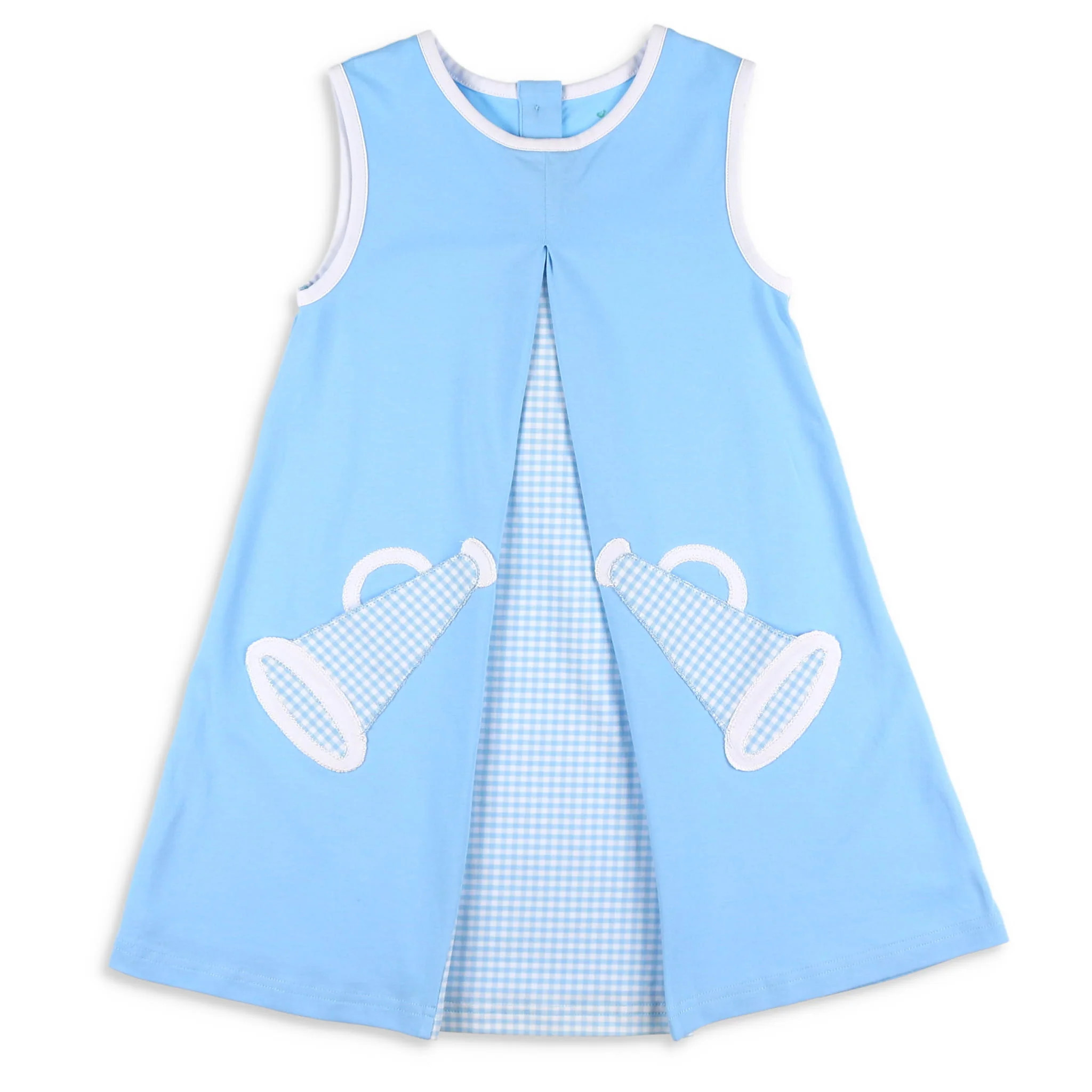Girls Rah Rah Cheer Dress - Light Blue - Shrimp and Grits Kids | Shrimp and Grits Kids