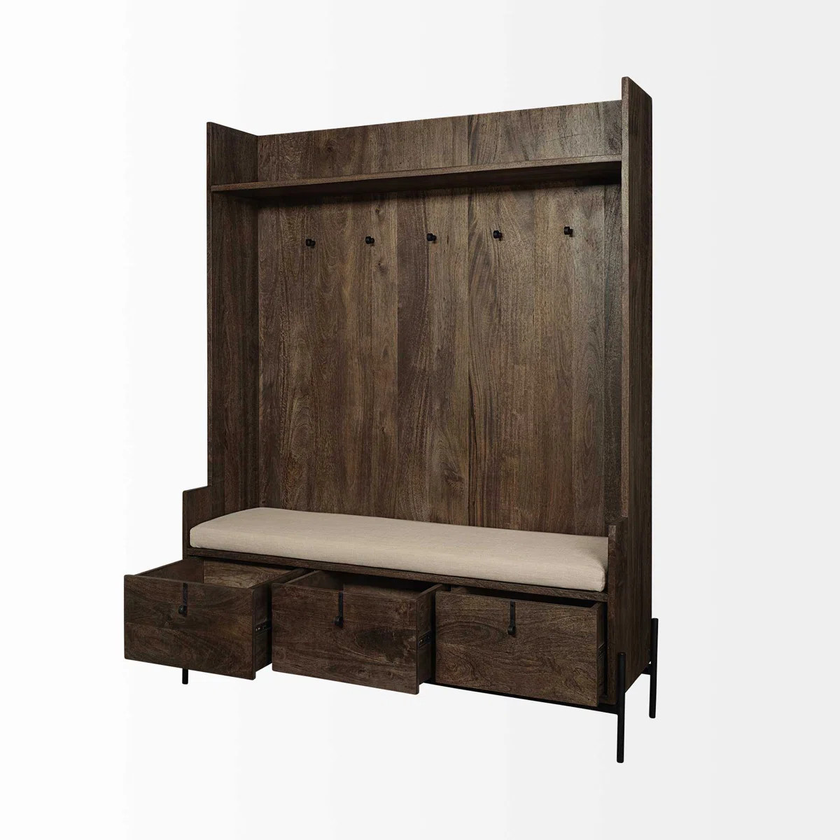 Jossa Hall Tree 55.50'' Wide with Bench and Shoe Storage | Wayfair North America