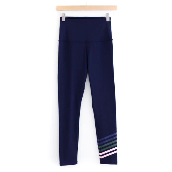 Everyday Legging, Navy x Green | The Avenue