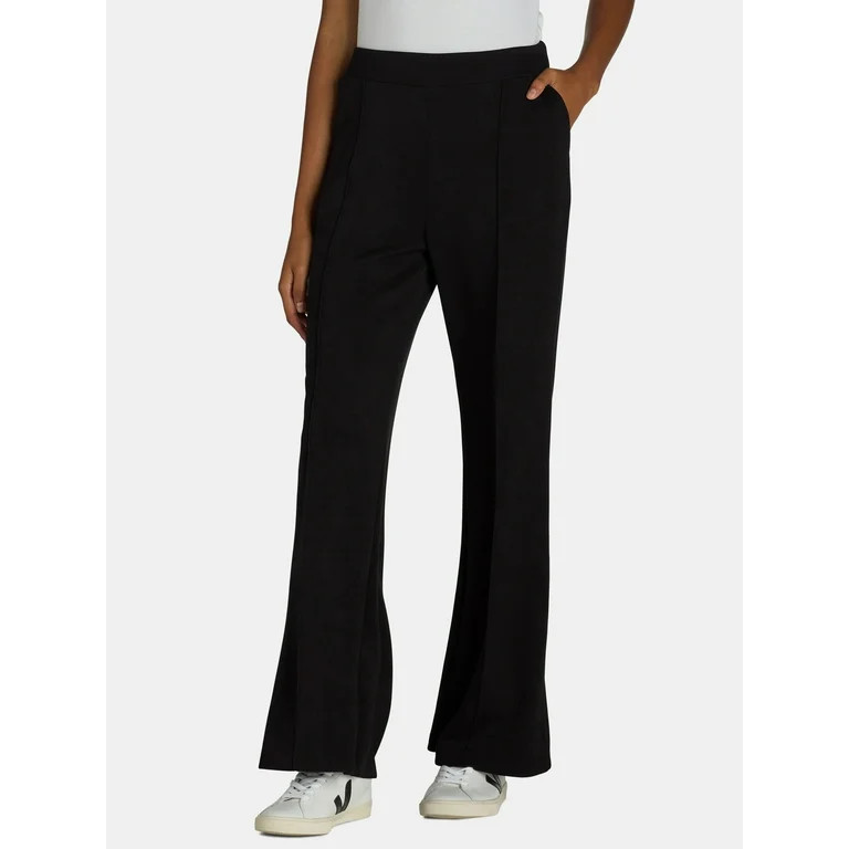 Scoop Women's Seamed Front Wide-Leg Leggings, 33” Inseam, Sizes XS-XXL | Walmart (US)