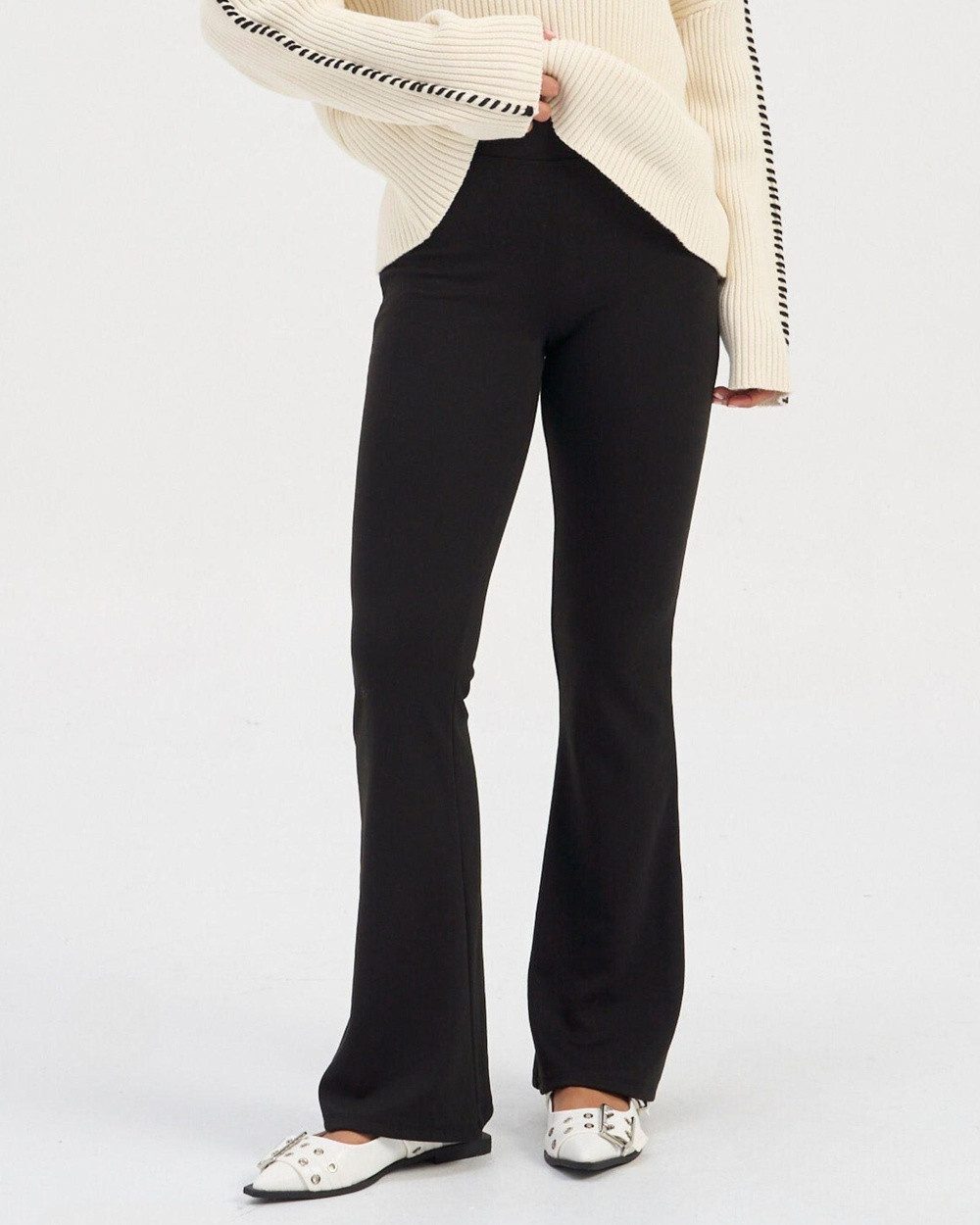 ONLY - Fever Stretch Flared Pants - Pants (Black) Fever Stretch Flared Pants | THE ICONIC (AU & NZ)