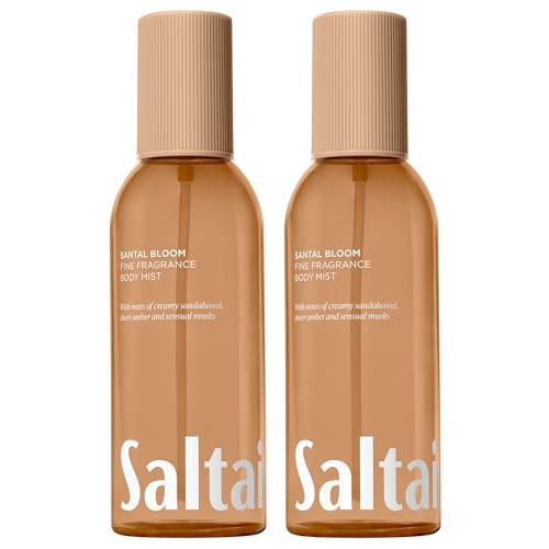 Saltair Body Mist 2 Pack - Fine Fragrance, Lightweight Body Spray Mist with Santal Bloom Scent. Long Lasting Perfume Mist. 2x 8oz Bottles | Amazon (US)