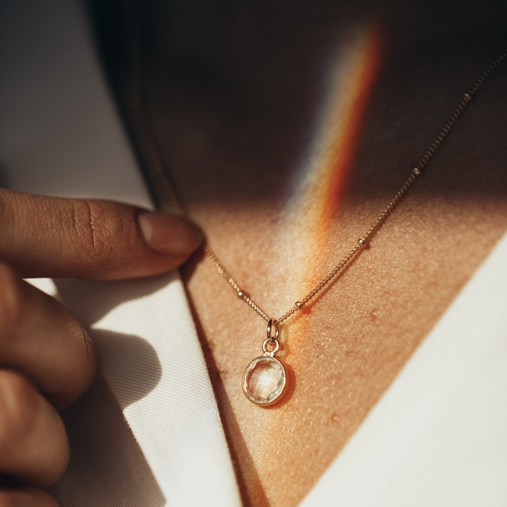 Prism Gemstone Necklace | Made by Mary (US)