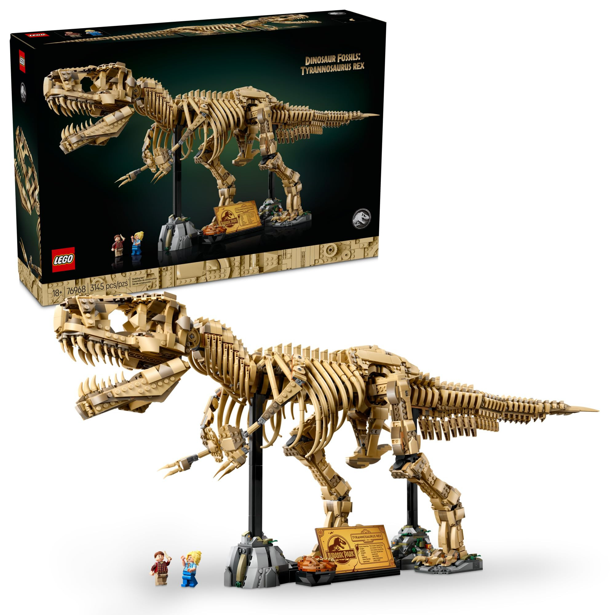 LEGO Jurassic World Dinosaur Fossils: Tyrannosaurus Rex - Building Set for Adults, Ages 18+ - Gif... | Amazon (US)