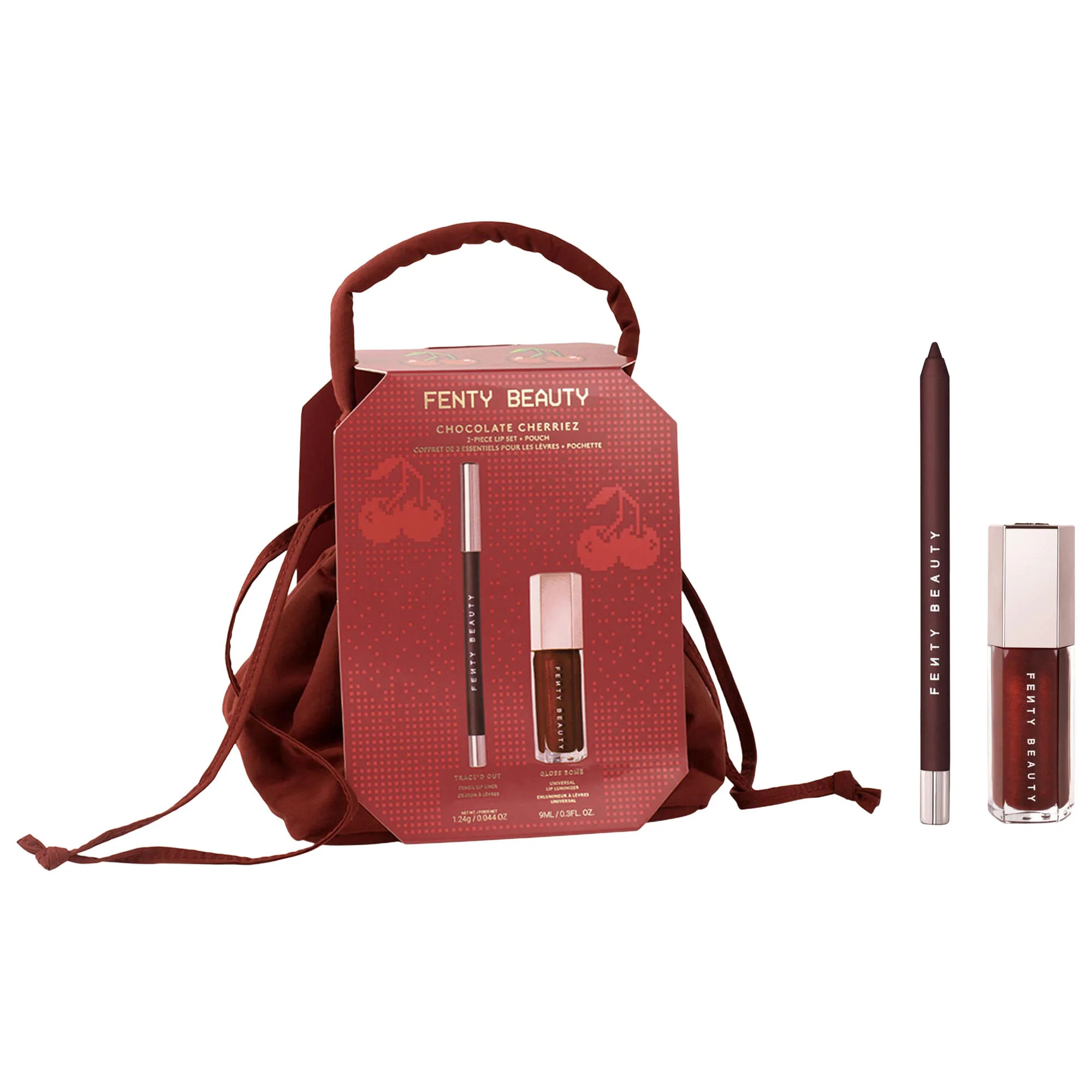 Fenty Beauty by Rihanna Chocolate Cherriez 2-Piece Lip Set + Pouch | Sephora (US)