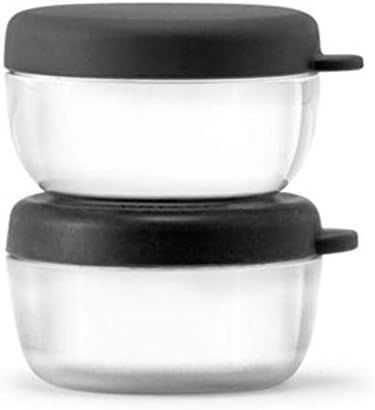 W&P Porter Dressing Container w/ Lid |Charcoal 1.5 Ounces (Pack of 2) | Leak & Spill Proof, Salad Dr | Amazon (US)