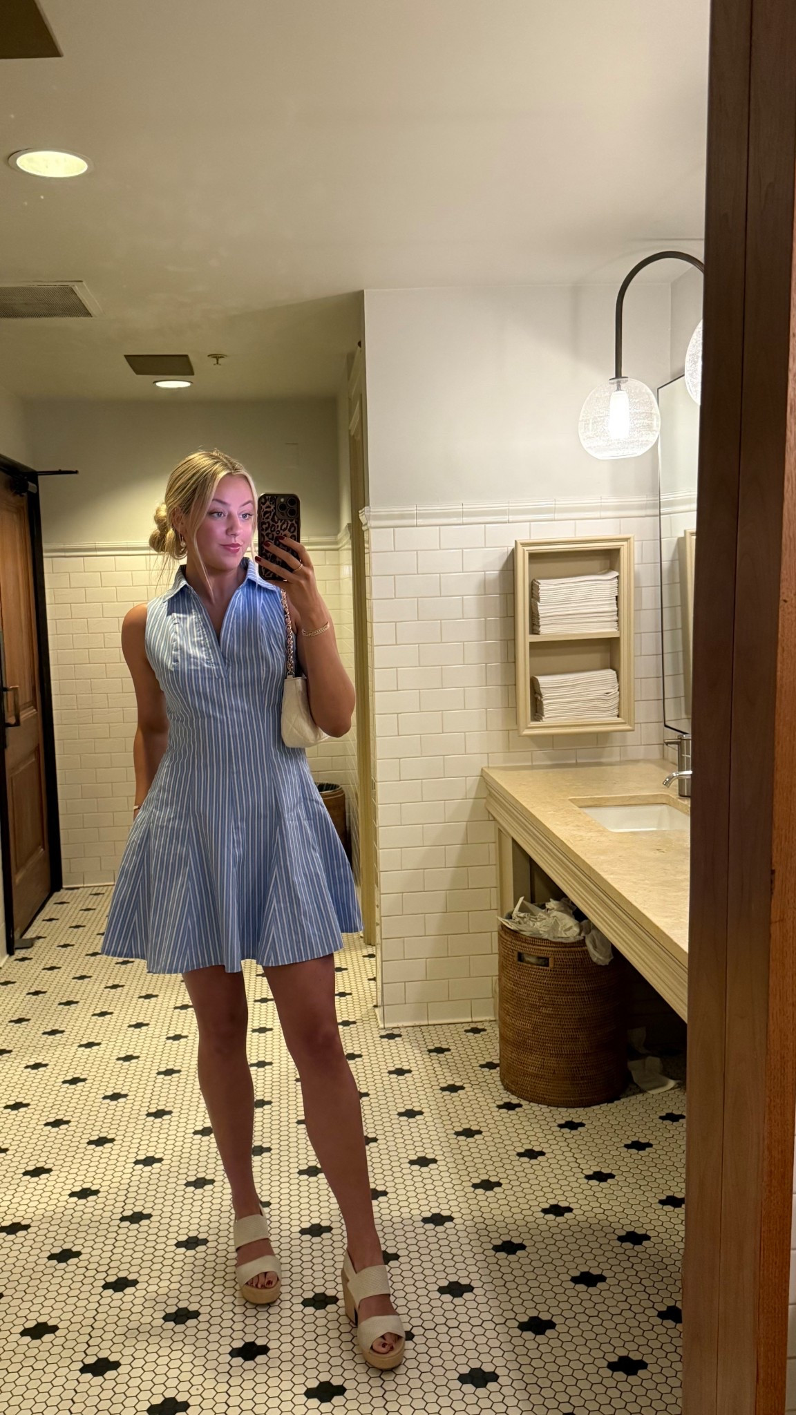 Lulus Zenley Blue Striped Collared Skater Mini Dress - size Med 

#LTKSaleAlert #LTKSeasonal #LTKStyleTip