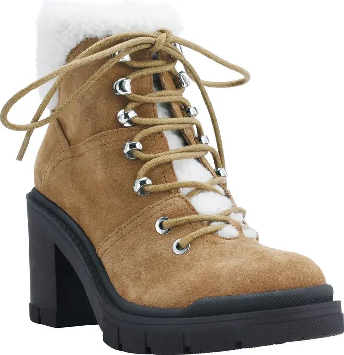 Marc Fisher LTD Marc Fisher Vacinta Genuine Shearling Bootie | Nordstrom | Nordstrom