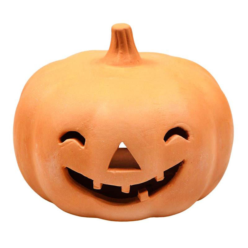 Orange Ceramic Pumpkin, 12.5" | At Home